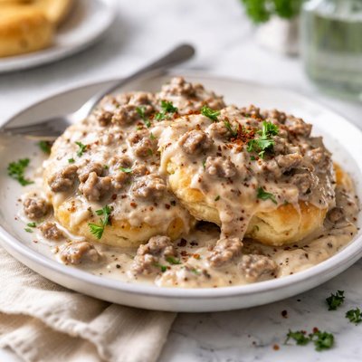 Image of Breakfast Hamburg Gravy