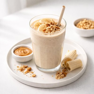 Image of Breakfast Peanut Butter and Banana Smoothie