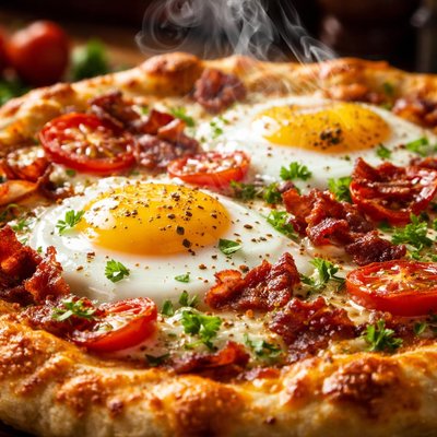 Image of Breakfast Pizza Delicious