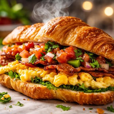 Image of Breakfast Salsa Croissant