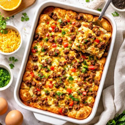Image of Breakfast Sausage and Egg Casserole