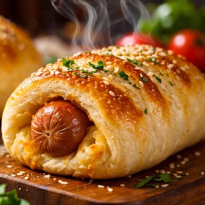 Image of Breakfast Sausage Bread Roll