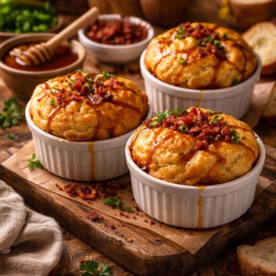 Image of Breakfast Souffles with Chipotle Honey 5fix