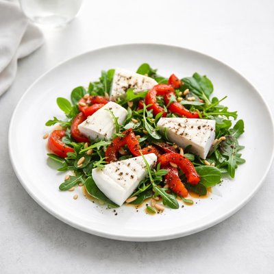 Image of Brie and Roasted Red Pepper Salad