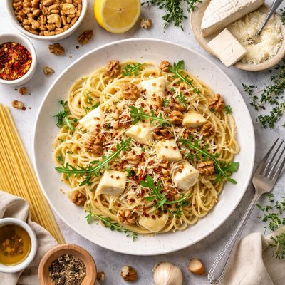 Image of Brie and Walnut Spaghetti