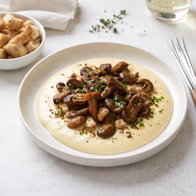 Image of Brie and Wild Mushroom Fondue