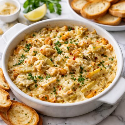 Image of Brie Crab and Artichoke Dip