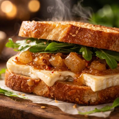 Image of Brie Spiced Pear Paste Sandwich