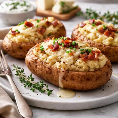 Image of Brie Twice Baked Potatoes