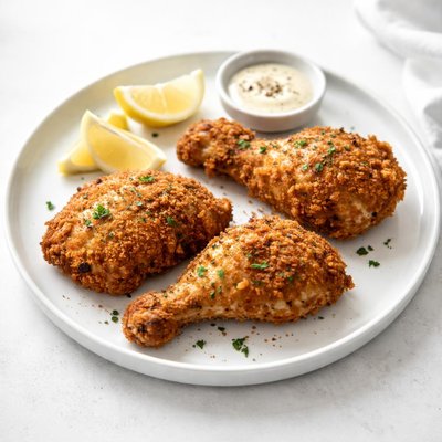 Image of Brined Oven Fried Chicken