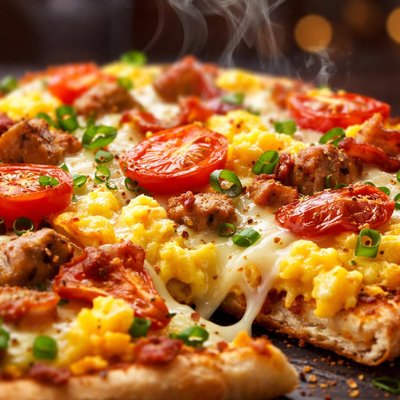 Image of Bring on the Breakfast Pizza Hungry Girl 2 Ww Points