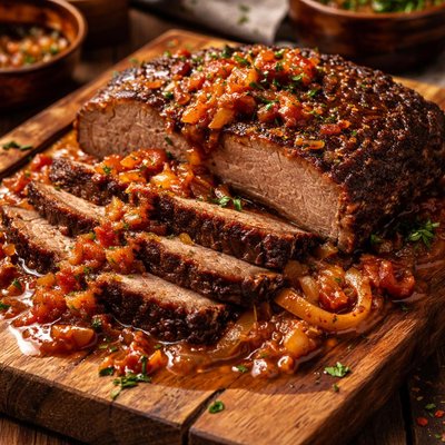 Image of Brisket of Beef in Tomato Onion Gravy Crock Pot