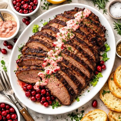 Image of Brisket of Beef with Cranberry Horseradish Sauce