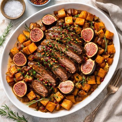 Image of Brisket with Figs and Butternut Squash