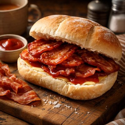 Image of British Bacon Butty Sandwich