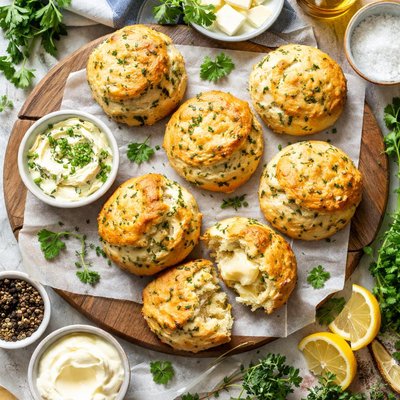 Image of British Herb Scones Biscuits