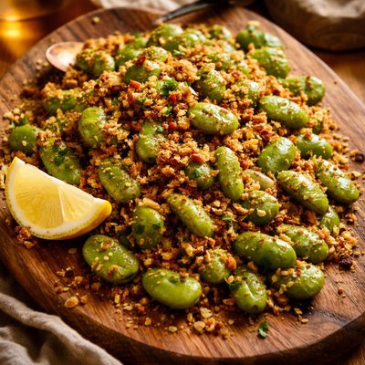 Image of Broad Beans with Pangrattato