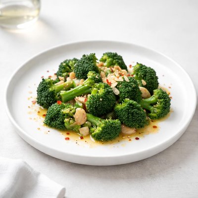 Image of Broccoli Aglio Olio with Garlic and Olive Oil