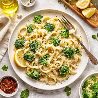 Image of Broccoli Alfredo Pasta