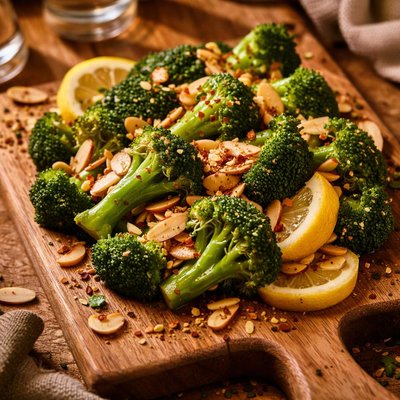 Image of Broccoli Almond with Lemon Butter