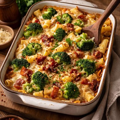 Image of Broccoli and Bacon Pasta Bake