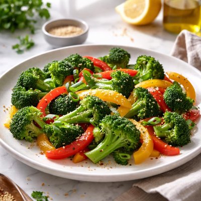 Image of Broccoli and Bell Peppers