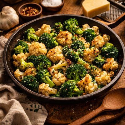 Image of Broccoli and Cauliflower Saute