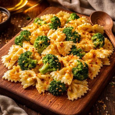 Image of Broccoli and Cheddar Bow Ties