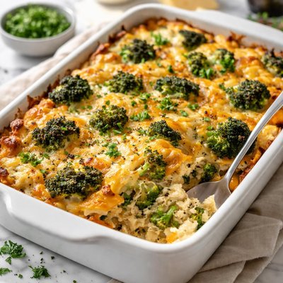 Image of Broccoli and Cheddar Kugel