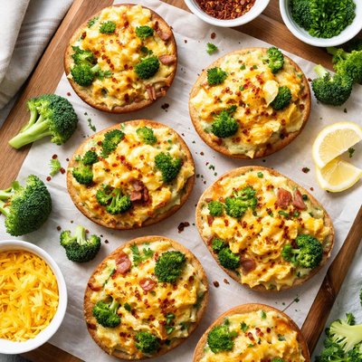 Image of Broccoli and Cheese Breakfast Melts