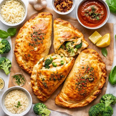 Image of Broccoli and Cheese Calzone