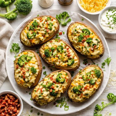 Image of Broccoli and Cheese Stuffed Potatoes Oamc