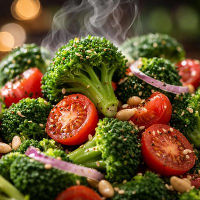 Image of Broccoli and Cherry Tomato Salad