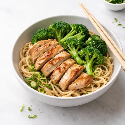 Image of Broccoli and Chicken Noodle Bowl
