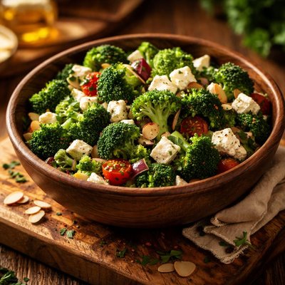 Image of Broccoli and Feta Cheese Salad