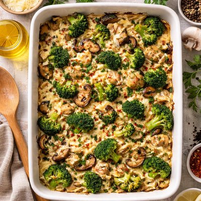 Image of Broccoli and Mushroom Casserole