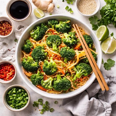 Image of Broccoli and Noodles