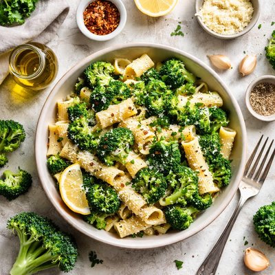 Image of Broccoli and Pasta Bianco