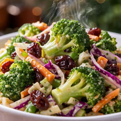 Image of Broccoli and Raisin Coleslaw
