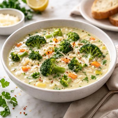 Image of Broccoli and Rice Soup