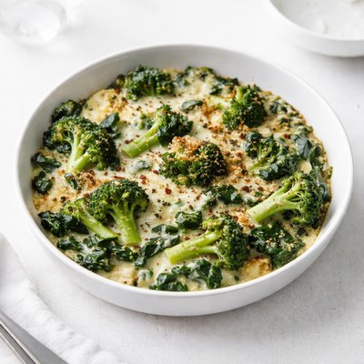 Image of Broccoli and Spinach Casserole