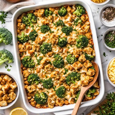 Image of Broccoli and Stuffing Casserole