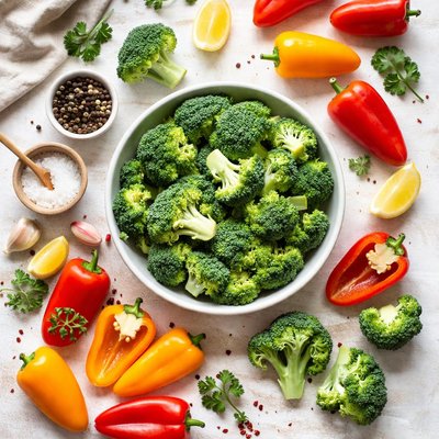 Image of Broccoli and Sweet Peppers