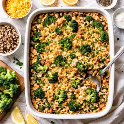 Image of Broccoli and Wild Rice Casserole