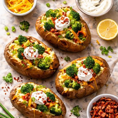 Image of Broccoli Baked Potatoes