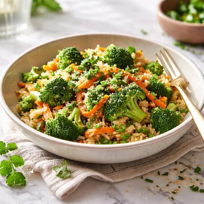 Image of Broccoli Carrot Rice Stir Fry