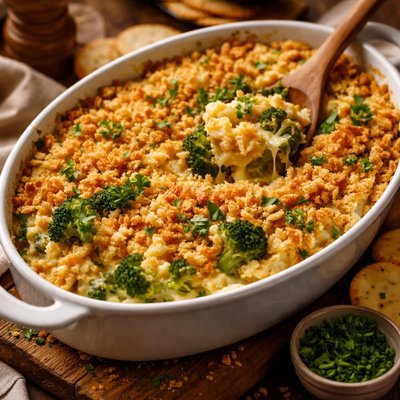 Image of Broccoli Casserole with Ritz Crackers