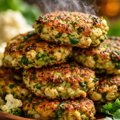 Image of Broccoli Cauliflower Fritters