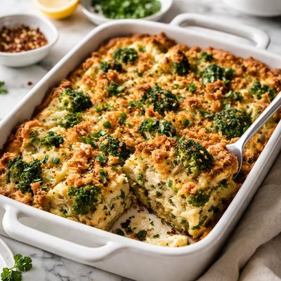 Image of Broccoli Cauliflower Kugel