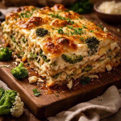 Image of Broccoli Cauliflower Lasagna